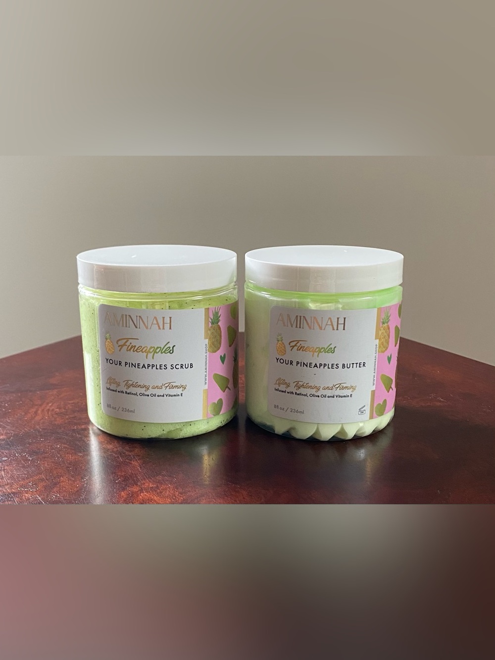 AMINNAH Fineapples Your Pineapples Scrub & Body Butter